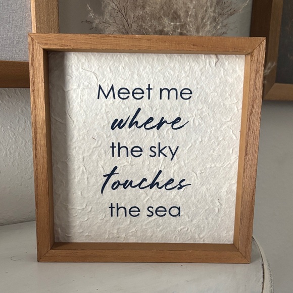 Other - Wooden Framed Inspirational Quote Wall Art